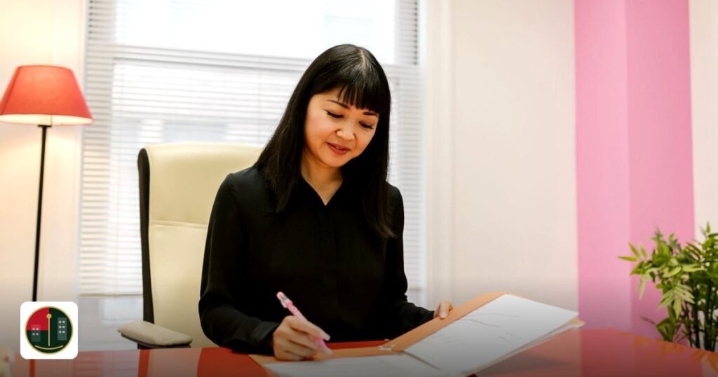 Best Dubai Free Zone for Diamond Trading 2026 | UAE Free Zone Compare - asian woman working in a bright modern indoor office