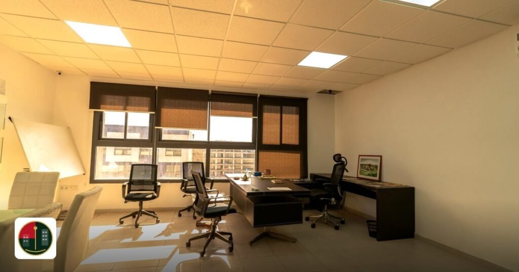 Best UAE Free Zone for Luxury Goods Trading 2026 | UAE Free Zone Compare - bright and spacious office interior with natural