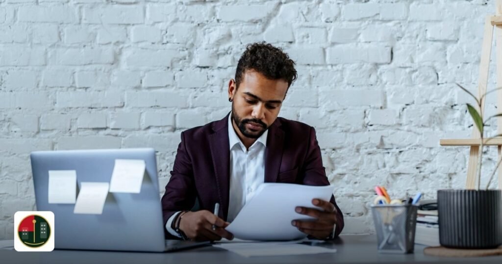 Best UAE Free Zone for Trading & Import/Export 2026 | UAE Free Zone Compare - a professional man reviews documents