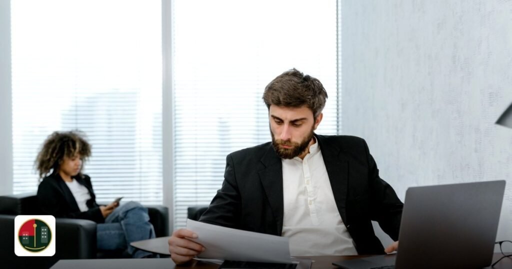 Dubai free zone virtual office cost vs physical office: 2026 comparison - focused businessman reviews financial reports