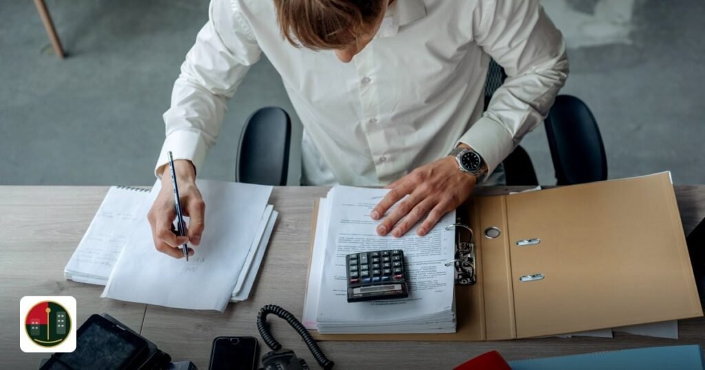 Top 5 GCC Free Zones for Renewable Energy Companies – 2026 Insights - man in an office reviewing financial papers